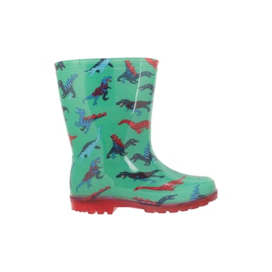 Mountain Warehouse - Kinder Gummistiefel "Splash", Dinosaurier (Grün)