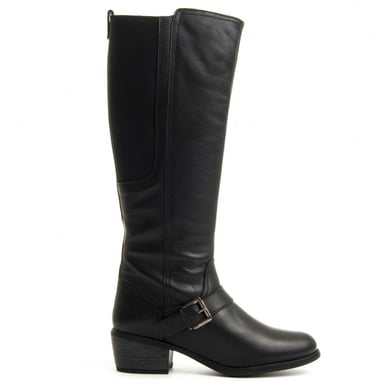 Purapiel Knee High Boot in Black
