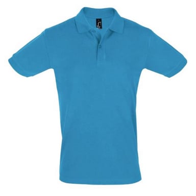 SOLS Herren Perfect Pique Kurzarm-Poloshirt (Aqua)