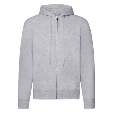 Fruit of the Loom Herren Classic Heather Zipped Hoodie (Heather Grey)