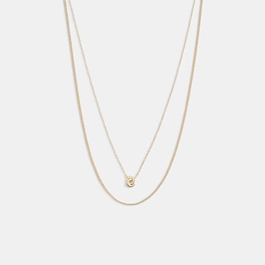 Delicate Interlocking Layered Necklace