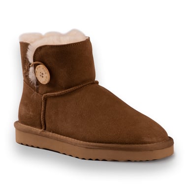 Aus Wooli Australia Unisex-Kurzstiefel aus Schafsleder Cabarita Button Boot