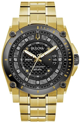 Bulova Precisionist Herren-Golduhr 98D156