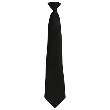 Premier - "Colours Fashion" Krawatte Zum Anklemmen für Herren/Damen Unisex (Schwarz)