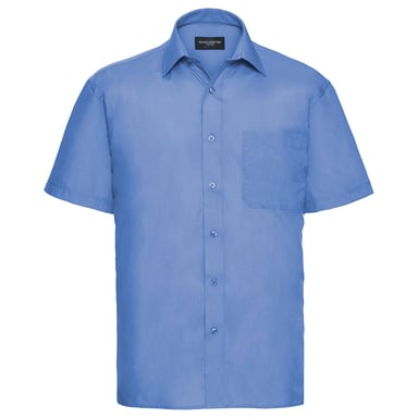 Russell Collection - Hemd Pflegeleicht für Herren kurzärmlig (Business-Blau)