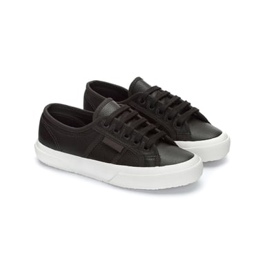 Superga Unisex Erwachsene 2750 Efglu Leder Turnschuhe (Bristol Schwarz/Avorio)