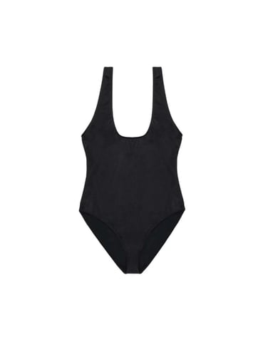 Playful Promises Hunter McGrady Black High Leg Low Cut Swimsuit