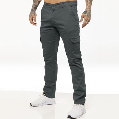 Enzo Herren Cargo Combat Chinos