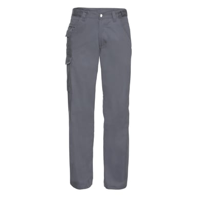 Russell Workwear Polycotton Twill Hose für Männer, Standard Beinlänge (Grau)