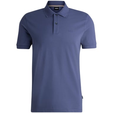 Men's Boss Pallas Embroidered Logo Polo Shirt in Navy