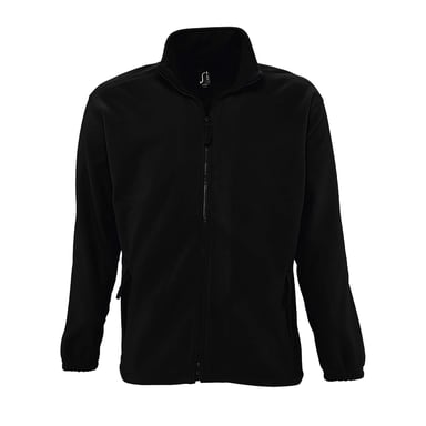 SOLS Herren North Full Zip Outdoor Fleece Jacke (Schwarz)