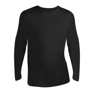 SOLS Herren Monarch Langarm T-Shirt (Tiefschwarz)