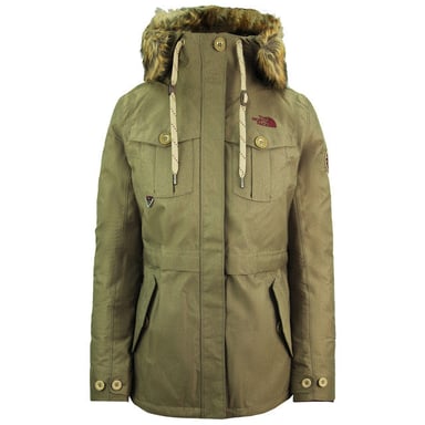 The North Face Snowboard Triclimate Kapuzenjacke Grün Damen Parka Jacke NF0A3L7GYZK