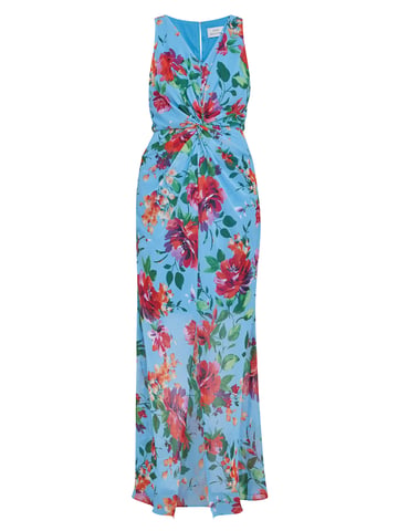 Jennifer Printed Maxi Dress With Twist Bodice