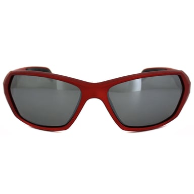 Polaroid Sport Sonnenbrille P7312 33W JB Shiny Rot Grau Silber Spiegel Polarisiert