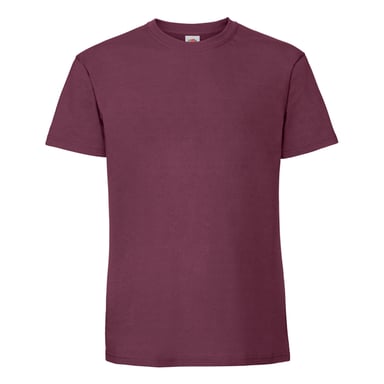 Fruit of the Loom Herren Iconic Premium Ringspun Baumwolle T-Shirt (Burgund)
