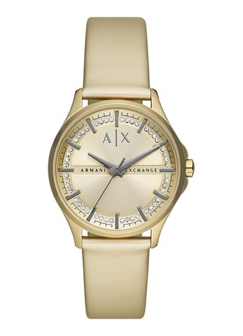 Armani Exchange Lady Hampton Gold Damen Armbanduhr AX5271