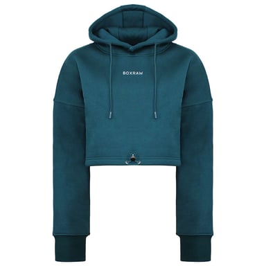 BoxRaw Johnson Damen-Kapuzenpullover, Blaugrün