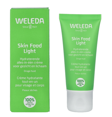 Weleda Skin Food Light Moisturizing Skin Care.
