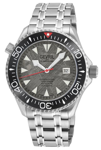 Gevril Herrenuhr Hudson Yards Schweizer Automatik Grau