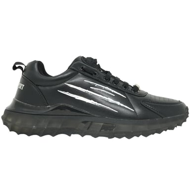 Plein Sport Große Kralle Scratch Logo Schwarz Turnschuhe