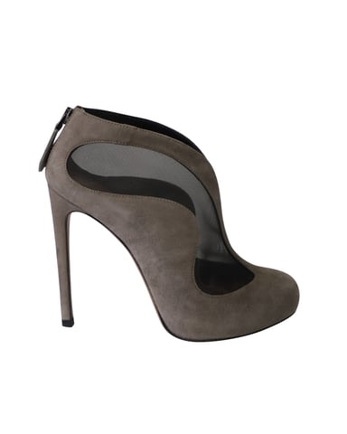 Alaïa Azzedine Stiefeletten aus grauem Wildleder