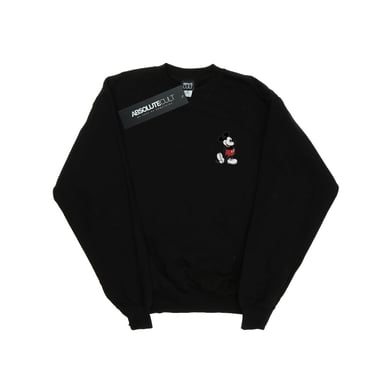 Disney Herren Mickey Mouse Kickin Retro Chest Sweatshirt (schwarz)