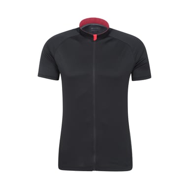 Mountain Warehouse - "Roubaix" Oberteil Durchgehender Reißverschluss für Herren - Radfahren (Pechschwarz)