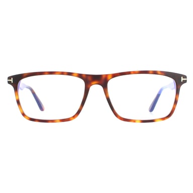 Tom Ford Rectangle Herren Rot Havanna FT5681-B