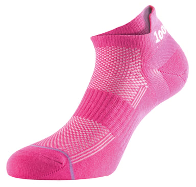 1000 Mile - Damen Ultimate Low Cut Doppel-Lagen Feuchtigkeitsregulierende Trainingssocken - Knallpink
