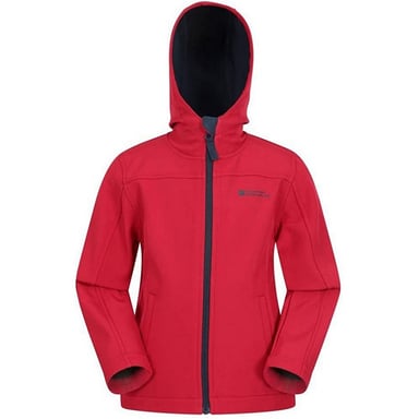 Mountain Warehouse Childrens/Kids Exodus Wasserabweisende Softshell Jacke (Rot)