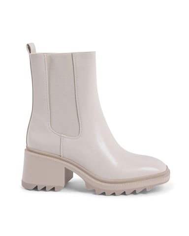 V Italia Damen Stiefeletten Beige 181-87 Beige