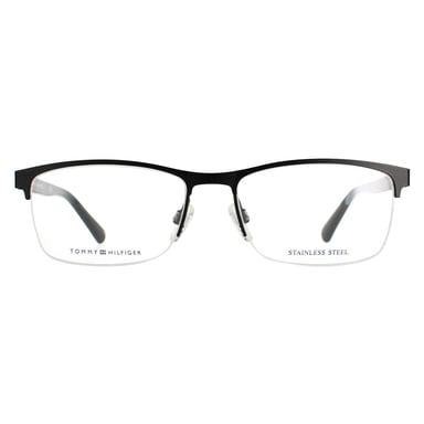 Tommy Hilfiger Halbbrillenlose Herren Matt Schwarz TH 1528