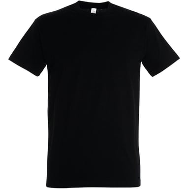 SOLS Mens Imperial Heavyweight Short Sleeve T-Shirt (Deep Black)