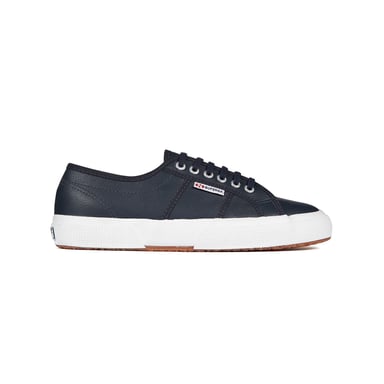 Superga Unisex Erwachsene 2750 Efglu Leder Turnschuhe (Blau-Navy)