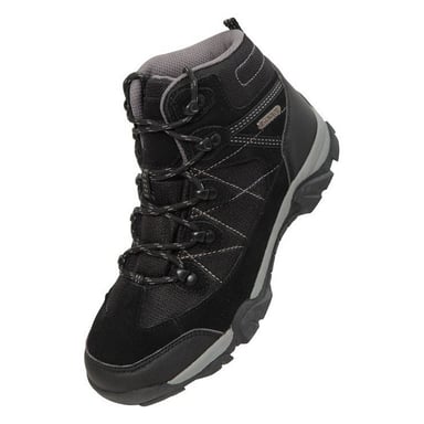 Mountain Warehouse Kinder/Kinder Trail Wildleder Wanderschuhe (Schwarz)
