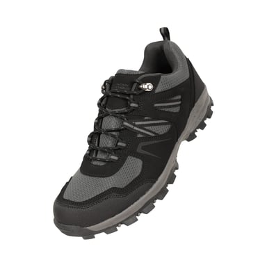 Mountain Warehouse Herren Mcleod Outdoor Breite Wanderschuhe (Schwarz)