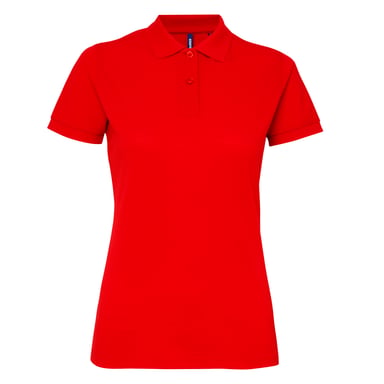Asquith & Fox - Polo-Shirt mit kurzen Ärmeln - Damen (Rot)