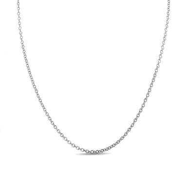 Luxenter 925 Sterling Silber Kette mit rhodinierter Oberfläche