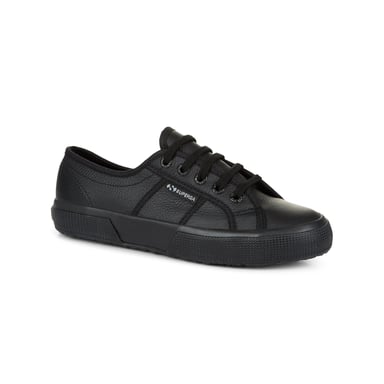 Superga Unisex Erwachsene 2750 Efglu Leder Turnschuhe (Total Schwarz)