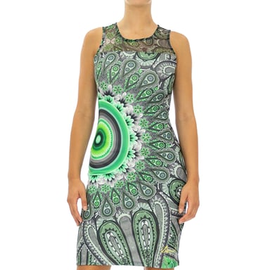 Desigual Femme Robe Maxins Sans manches Multicolore