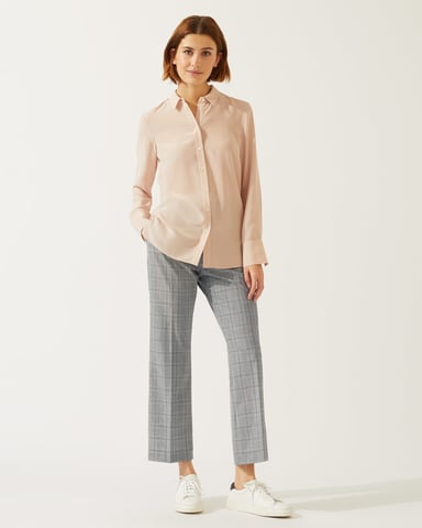 Mono Check Crop Trouser