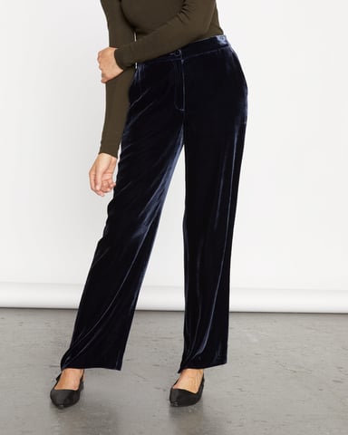 Silk Velvet Relaxed Trouser