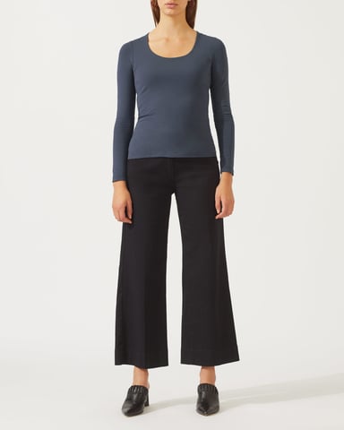 Double Front Scoop Tee
