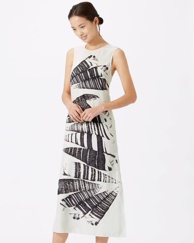 Cerith Stripe Silk Midi Dress