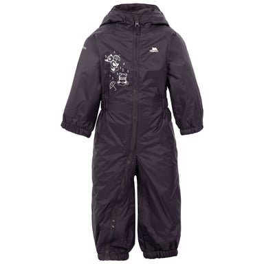 Trespass Baby Unisex Dripdrop gepolsterter wasserdichter Regenanzug (dunkelgrau)