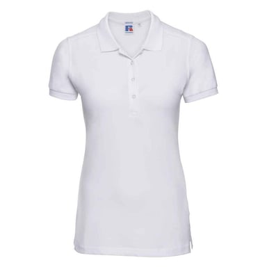 Russell - Poloshirt Stretch für Damen (Weiß)