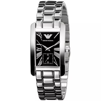 Emporio Armani AR0157 Schwarzes Zifferblatt Damen Klassische Uhr