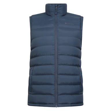 Mountain Warehouse Herren-Gepolsterte Weste Seasons mit Kunstpelzfutter (Marineblau)