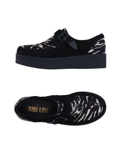Bibi Lou Black Leather Flat Shoes